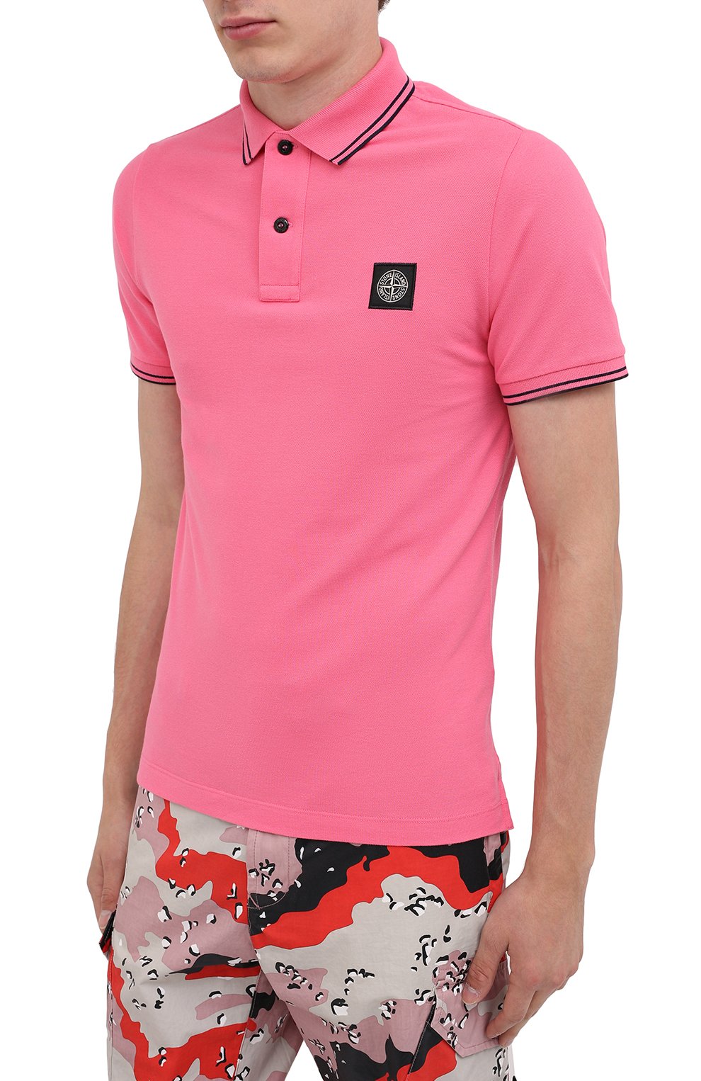 Хлопковое поло STONE ISLAND, арт. 731522S18, фото 3