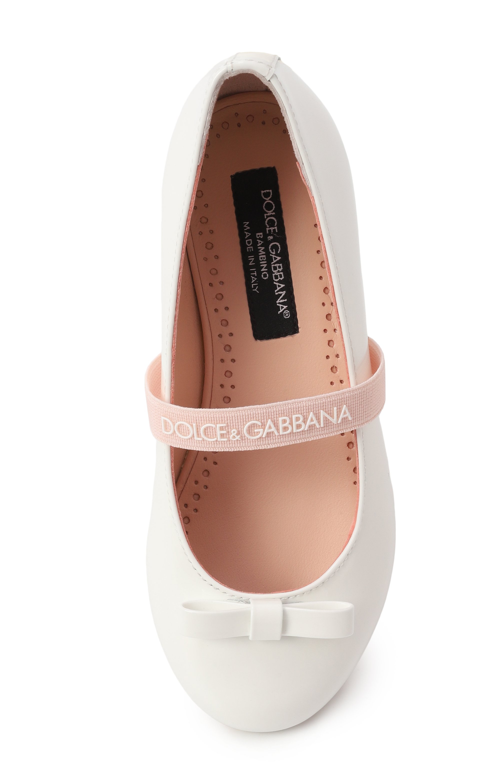 Кожаные балетки DOLCE & GABBANA, арт. D20093/A4831/24-28, фото 4