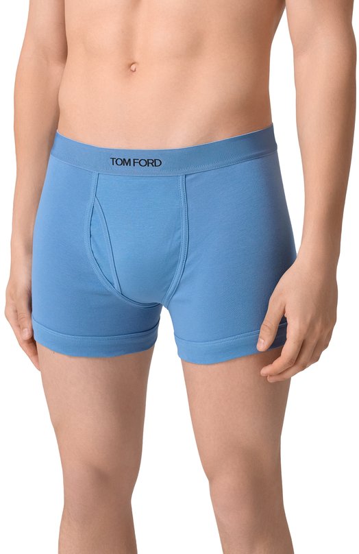 Хлопковые боксеры Tom Ford T4LC3/204 Голубой  T4LC3/204 Фото 2