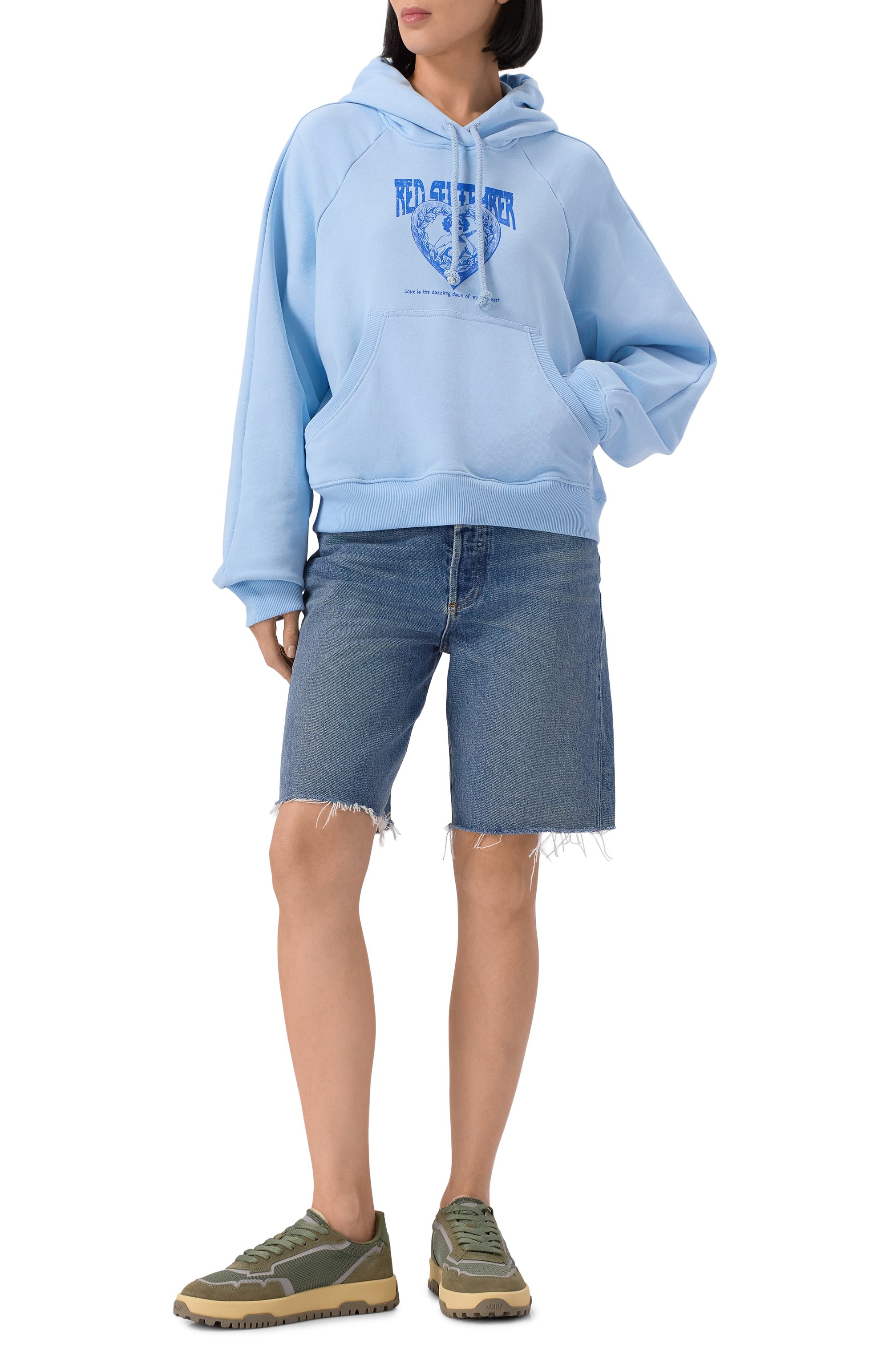 Хлопковое худи RED SEPTEMBER голубого цвета по цене 17000 руб., арт. 225.02.HDY32.43, фото 2 Хлопковое худи RED SEPTEMBER, арт. 225.02.HDY32.43, фото 2
