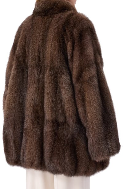 Шуба из соболя MVST, арт. M049/SABLE WILD SIL 3/4, фото 4