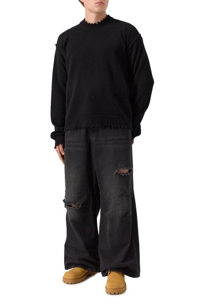 Кашемировый свитер UMA WANG черного цвета по цене 86850 руб., арт. UK7555, фото 2 Кашемировый свитер UMA WANG, арт. UK7555, фото 2