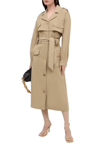Плащ BALMAIN бежевого цвета по цене 238500 руб., арт. VF19165/X392, фото 2 Плащ BALMAIN, арт. VF19165/X392, фото 2