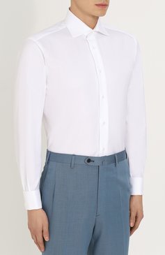 Хлопковая сорочка с воротником акула BRIONI, арт. RCL9/PZ015, фото 3