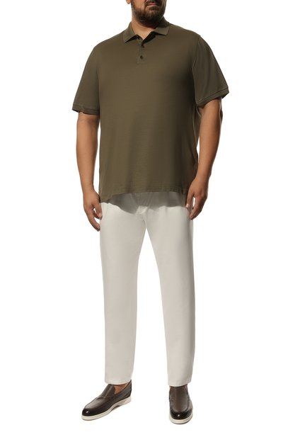 Хлопковые брюки EDUARD DRESSLER, арт. 250138/53W28, фото 2