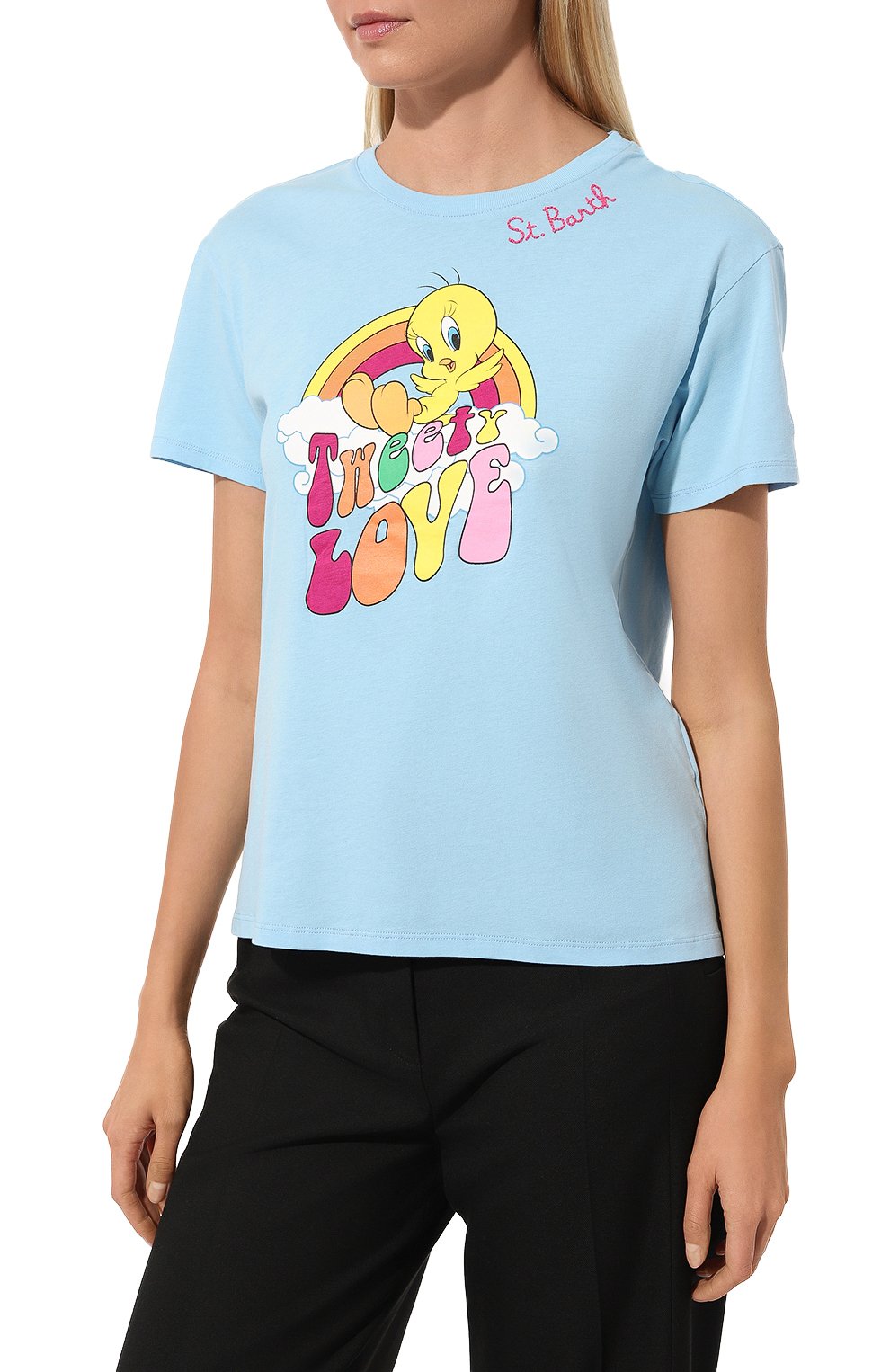 Хлопковая футболка mc2 saint barth x looney tunes MC2 SAINT BARTH, арт. STBW/EMILIE/04500D, фото 3