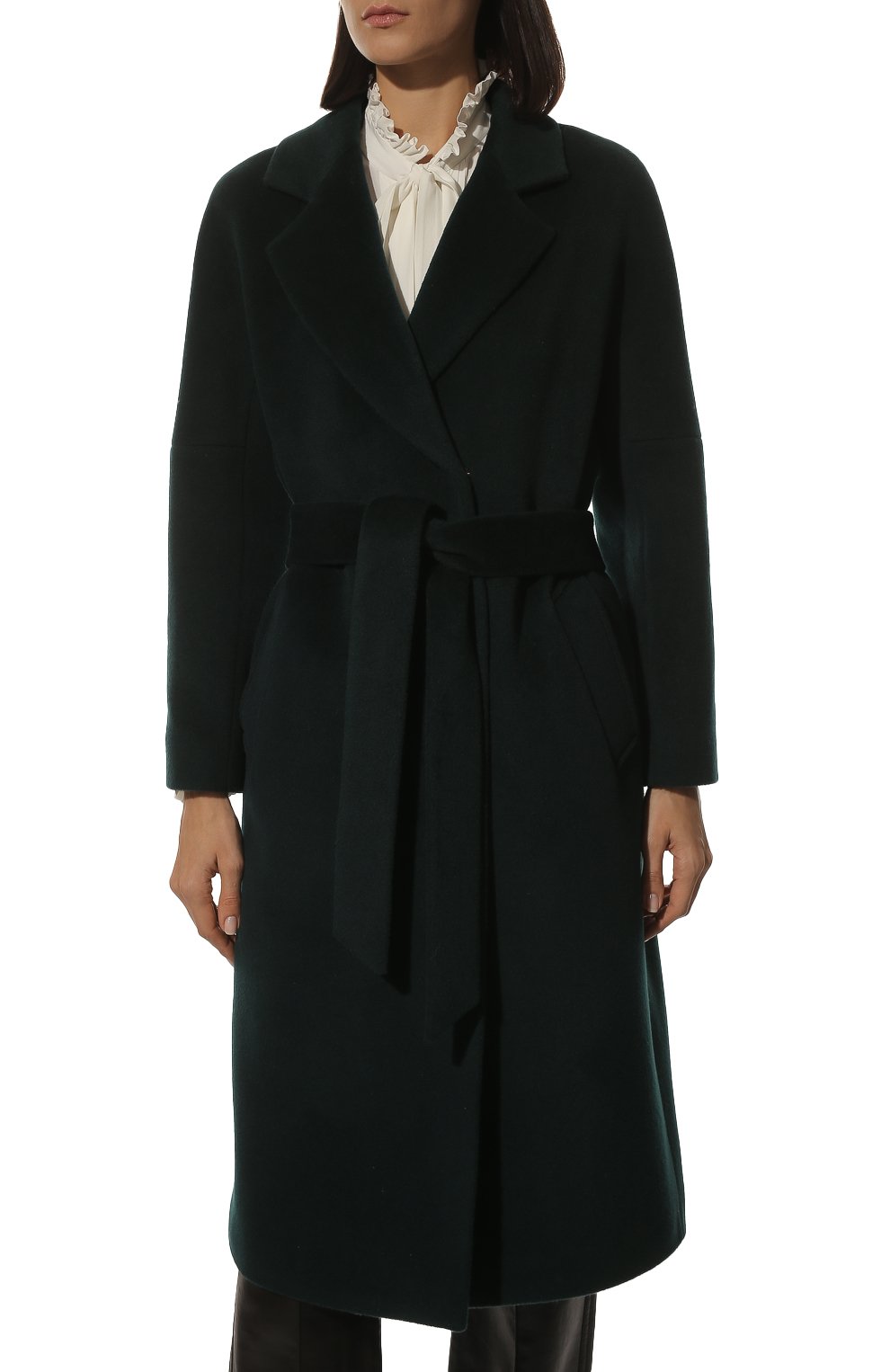 Пальто из шерсти и кашемира SEVEN LAB зеленого цвета по цене 35700 руб., арт. C12 mallard green, фото 3 Пальто из шерсти и кашемира SEVEN LAB, арт. C12 mallard green, фото 3