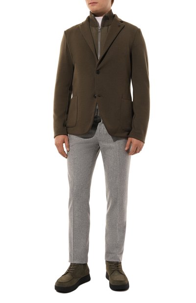 Замшевые ботинки canazei MILLE 885 хаки цвета по цене 37000 руб., арт. CANAZEI/GARDA, фото 2 Замшевые ботинки canazei MILLE 885, арт. CANAZEI/GARDA, фото 2