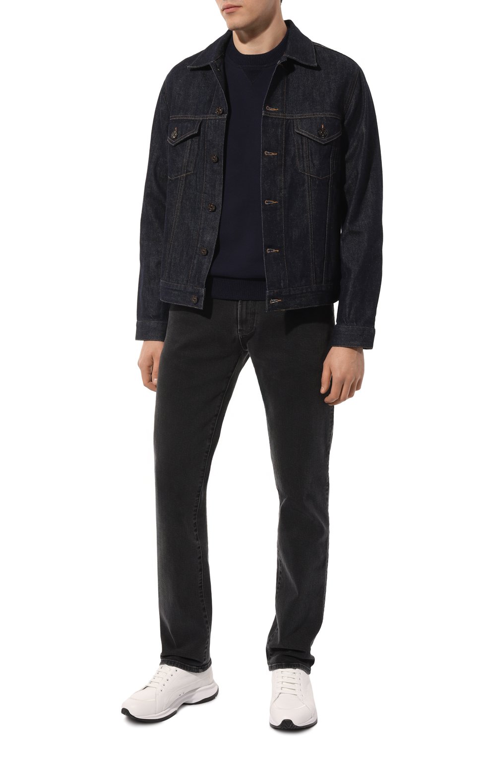 Хлопковый джемпер BRUNELLO CUCINELLI, арт. MTU23B2234, фото 2