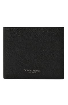 Мужской кожаное портмоне GIORGIO ARMANI черного цвета, арт. Y2R122/YR56J | Фото 1 (Нос: Не проставлено; Материал: Натуральная кожа)