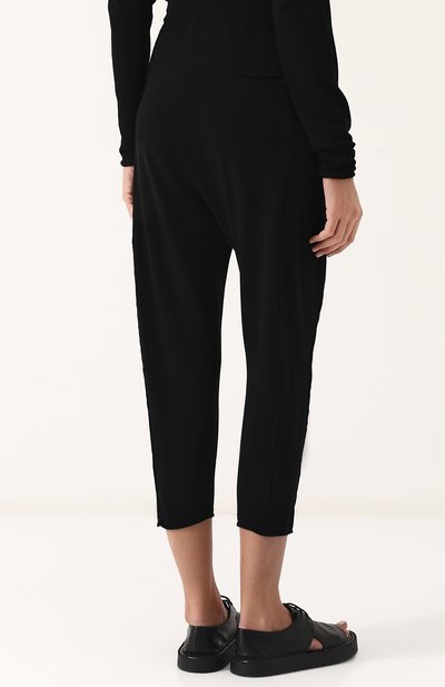 Укороченные однотонные брюки из вискозы ISABEL BENENATO, арт. WK23S18, фото 4