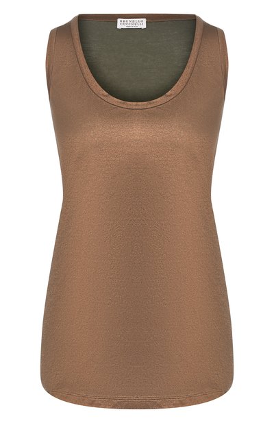 Женский хлопковый топ BRUNELLO CUCINELLI, арт. MH909D8510