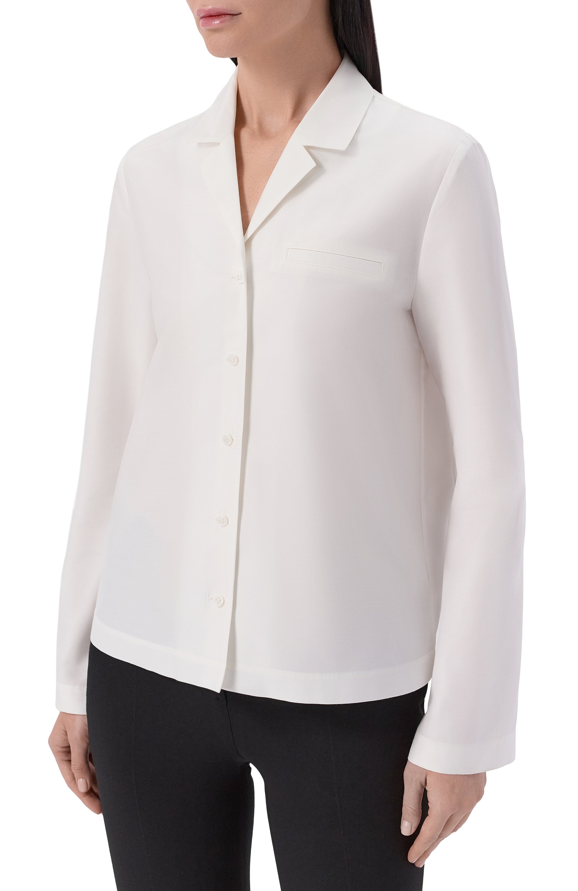 Рубашка из хлопка и шелка 12 STOREEZ, арт. 137581, фото 3