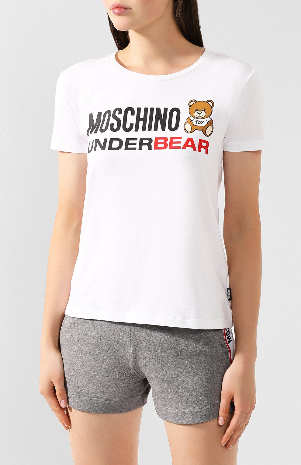 Хлопковая футболка MOSCHINO, арт. A1904/9003, фото 3