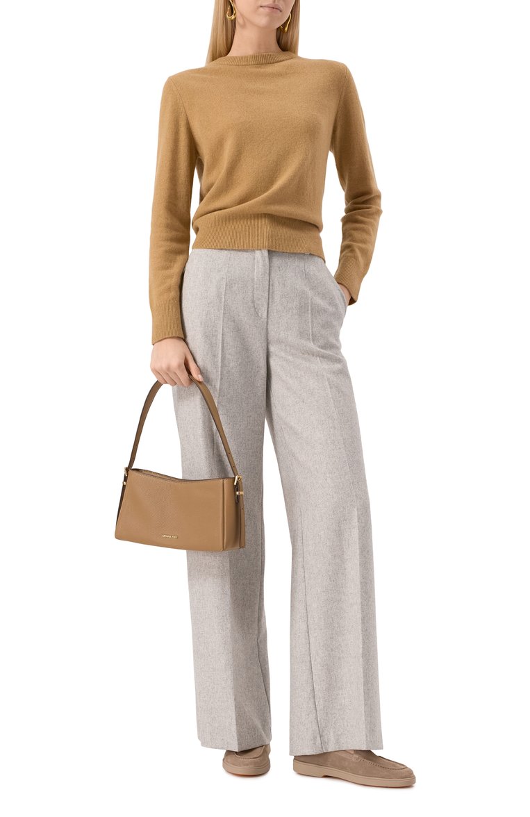 Женская сумка moore medium MICHAEL MICHAEL KORS бежевого цвета, арт. 32R5G90C6L | Фото 7 (Материал: Натуральная кожа; Материал сплава: Проставлено; Драгоценные камни: Проставлено; Размер: medium)