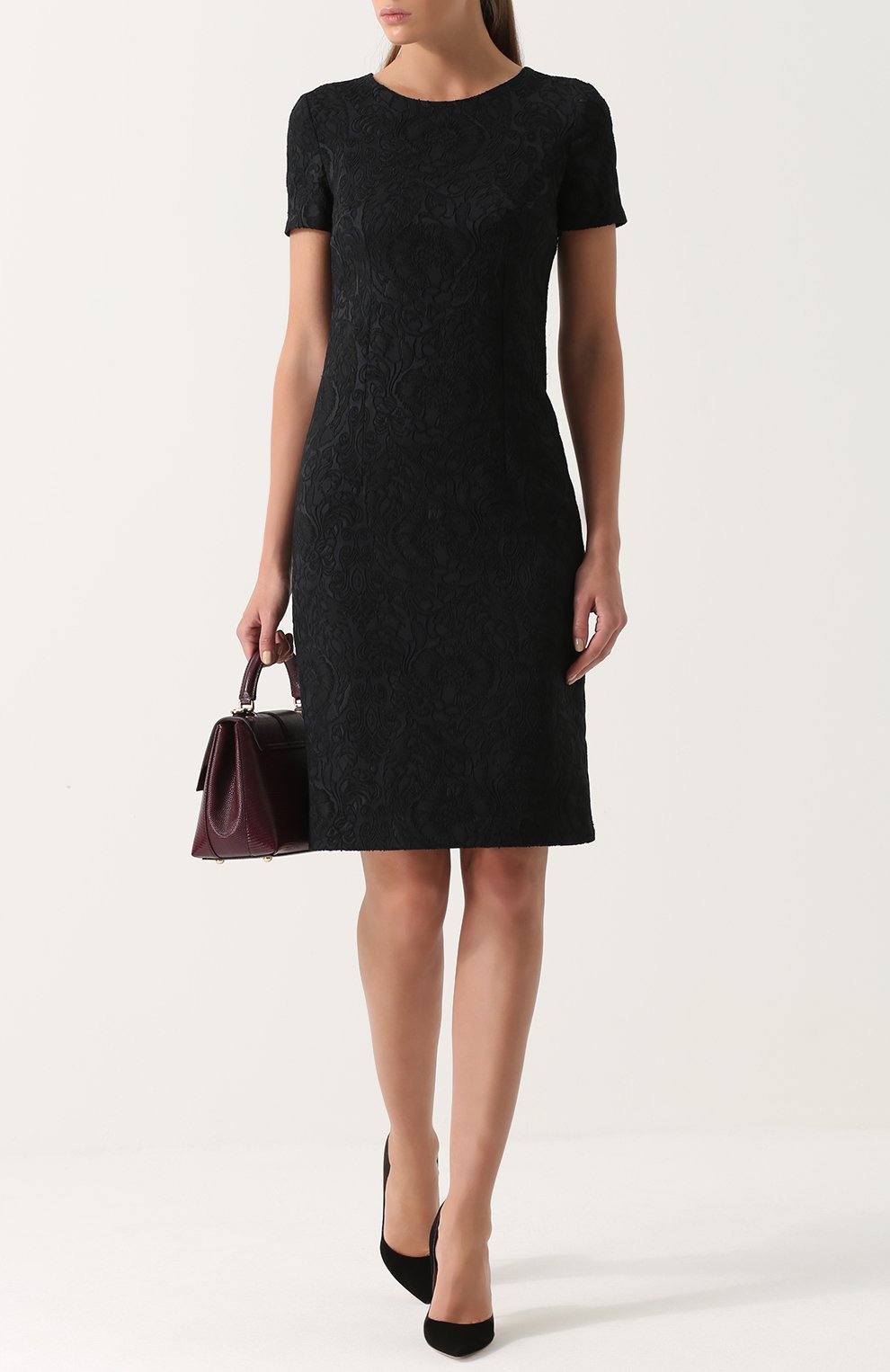 Приталенное платье с фактурной отделкой KITON, арт. D44313K05P37, фото 2