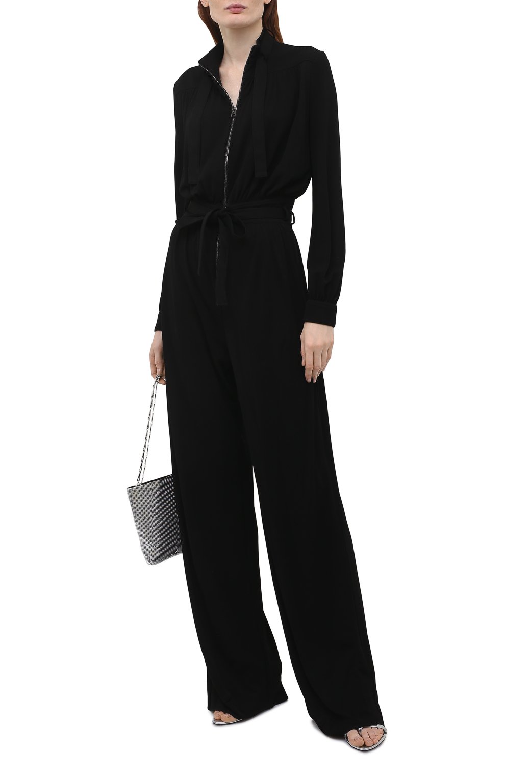 Комбинезон из вискозы TOM FORD черного цвета по цене 324500 руб., арт. TUJ093-FAX779, фото 2 Комбинезон из вискозы TOM FORD, арт. TUJ093-FAX779, фото 2