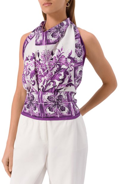 Шелковый платок DOLCE & GABBANA, арт. FN090R/GDA0Z, фото 2