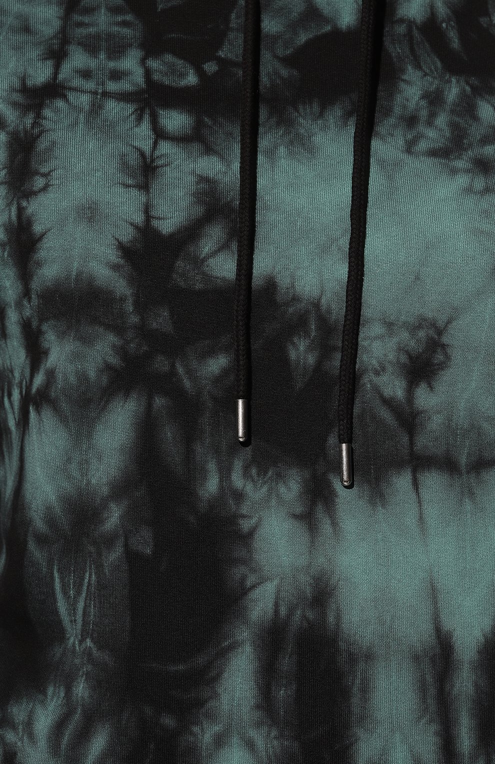 Хлопковое худи DRIES VAN NOTEN бирюзового цвета по цене 44900 руб., арт. 222-021121-5612, фото 5 Хлопковое худи DRIES VAN NOTEN, арт. 222-021121-5612, фото 5