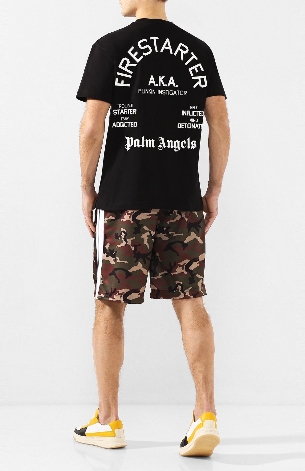 Хлопковая футболка PALM ANGELS, арт. PMAA001R204130341088, фото 2