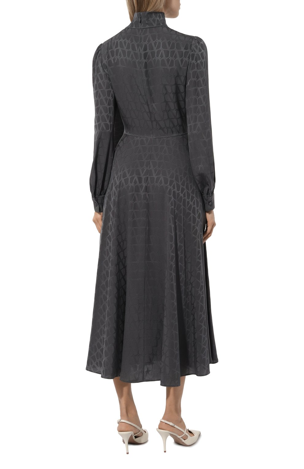 Шелковое платье VALENTINO, арт. 5B3VAA057TK, фото 4