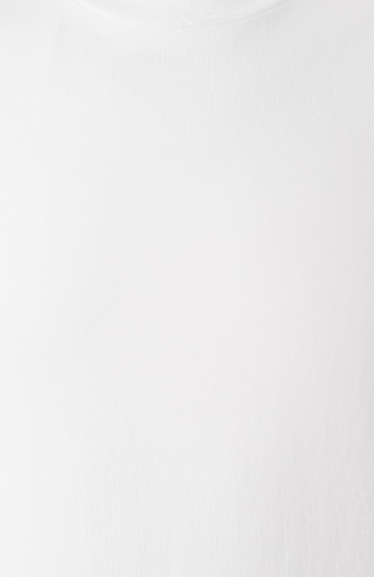 М�ужская хлопковая футболка JIL SANDER белого цвета, арт. J21GC0004/J45084 | Фото 6 (Длина (для топов): Стандартные; Драгоценные камни: Проставлено; Материал сплава: Проставлено; Рукава: Короткие; Стили: Кэжуэл; Принт: Без принта; Материал внешний: Хлопок; Мужское Кросс-КТ: Футболка-одежда; Кросс-КТ: Джерси)