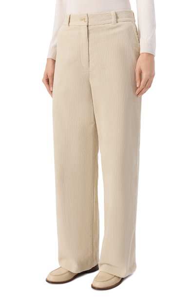 Вельветовые брюки DUNST кремового цвета по цене 14650 руб., арт. UDPA5D222CR, фото 3 Вельветовые брюки DUNST, арт. UDPA5D222CR, фото 3