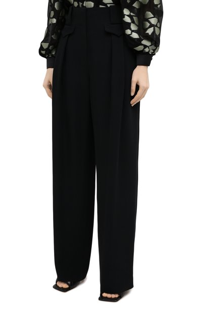 Брюки из вискозы и шелка GIORGIO ARMANI черного цвета по цене 119000 руб., арт. 0WHPP0DD/T008A, фото 3 Брюки из вискозы и шелка GIORGIO ARMANI, арт. 0WHPP0DD/T008A, фото 3
