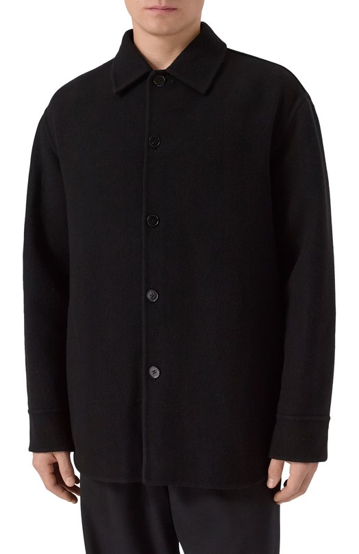 Шерстяная куртка-рубашка Jil Sander J23BN0006-J40020 Чёрный  J23BN0006-J40020 Фото 3