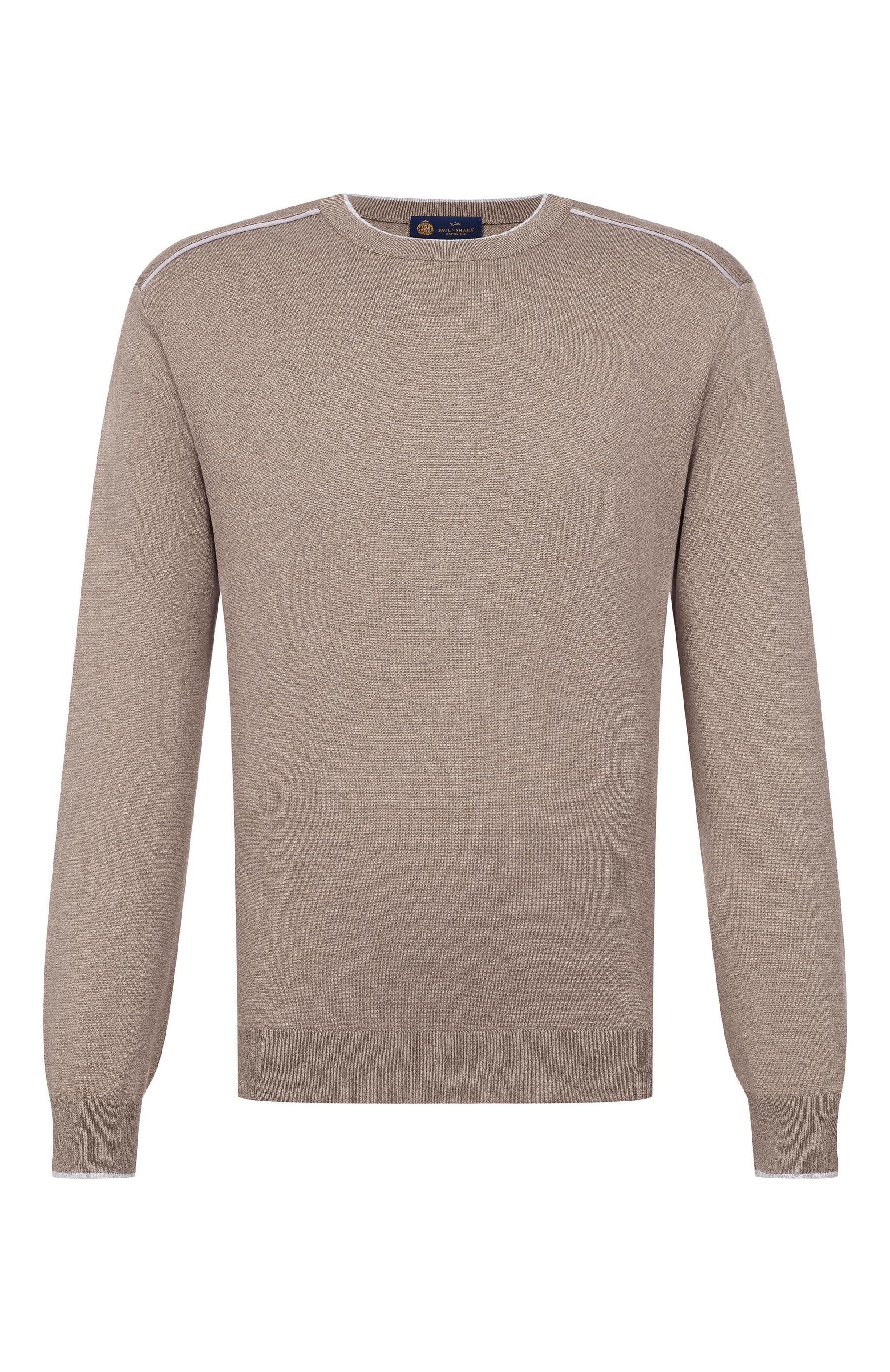 Джемпер из шелка и хлопка PAUL&SHARK хаки цвета по цене 79300 руб., арт. 26411520_001, фото 1 Джемпер из шелка и хлопка PAUL&SHARK, арт. 26411520_001, фото 1