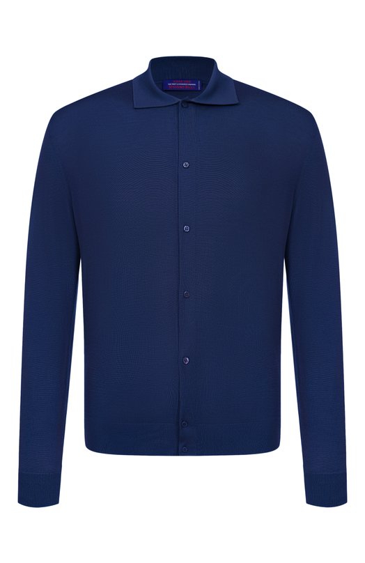 Рубашка из кашемира и шерсти Stefano Ricci W505506PAL/W26150 Синий W505506PAL/W26150