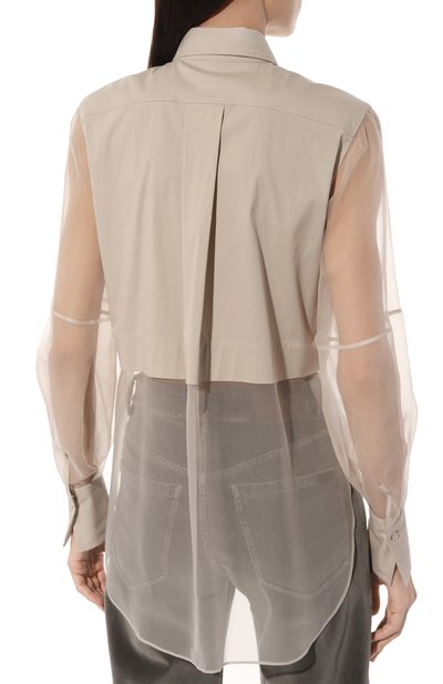 Хлопковая блузка BRUNELLO CUCINELLI, арт. MP091MQ406, фото 4