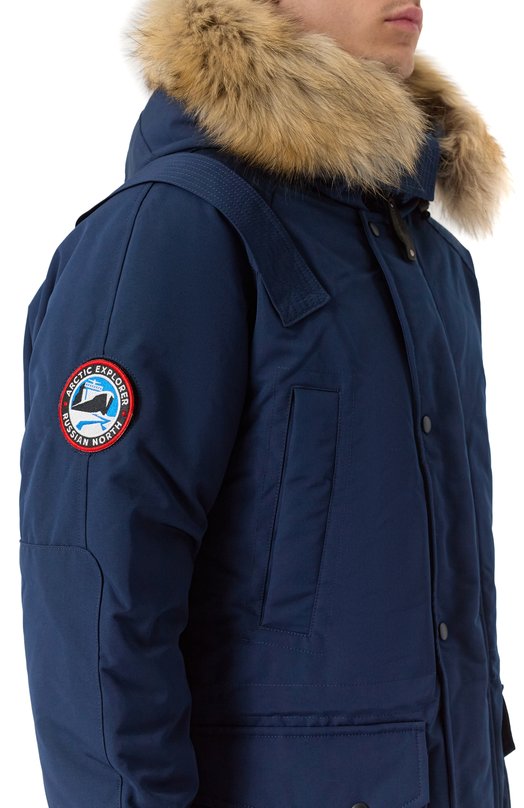 Пуховик с меховой отделкой Arctic Explorer CHILL_NAVY Синий  CHILL_NAVY Фото 5