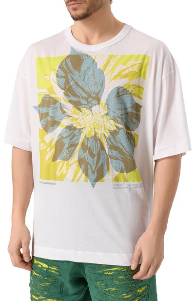 Хлопковая футболка DRIES VAN NOTEN, арт. 251-021141-1608, фото 3