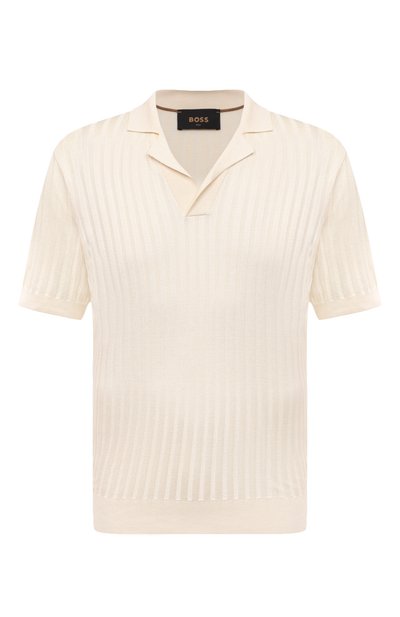 Шелковое поло BOSS CAMEL, арт. 50495452, фото 1