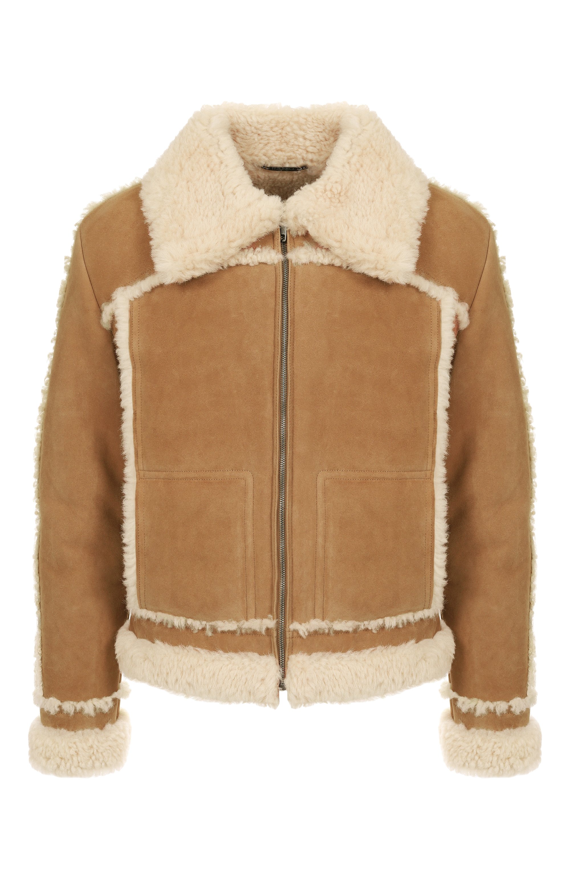 Дубленка из овчины DOLCE & GABBANA бежевого цвета по цене 975000 руб., арт. G9BQNL/FUP91, фото 1 Дубленка из овчины DOLCE & GABBANA, арт. G9BQNL/FUP91, фото 1