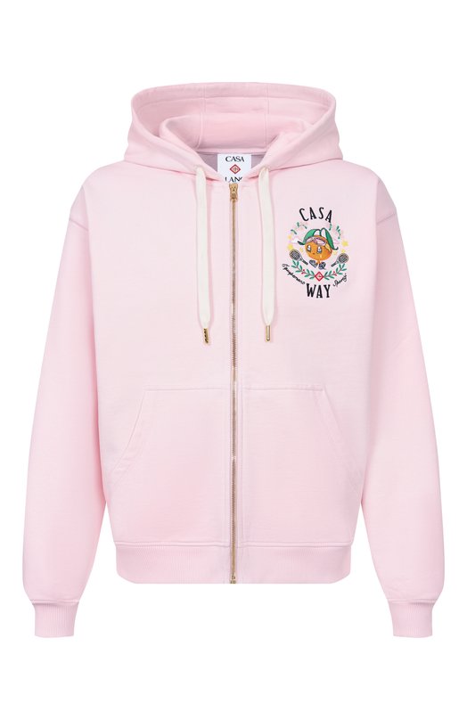 Хлопковая толстовка Casablanca M-AW25-JTP-408-05 Розовый M-AW25-JTP-408-05