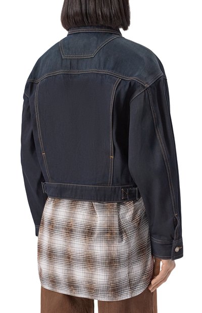 Джинсовая куртка JUUN.J темно-синего цвета по цене 65200 руб., арт. JW5311W05P, фото 4 Джинсовая куртка JUUN.J, арт. JW5311W05P, фото 4