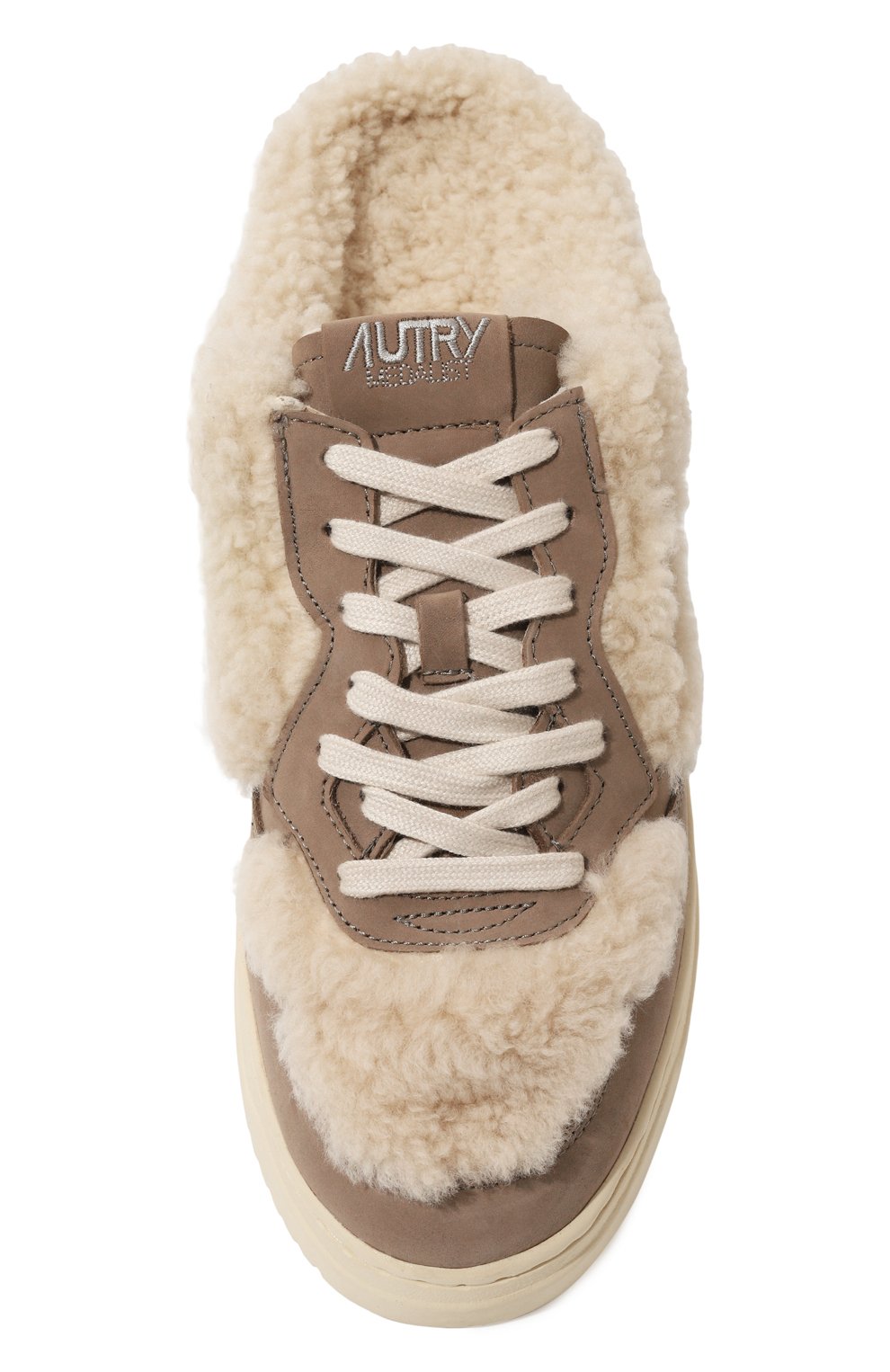 Кеды medalist из овчины AUTRY темно-бежевого цвета по цене 27900 руб., арт. A100MULMNR01, фото 6 Кеды medalist из овчины AUTRY, арт. A100MULMNR01, фото 6
