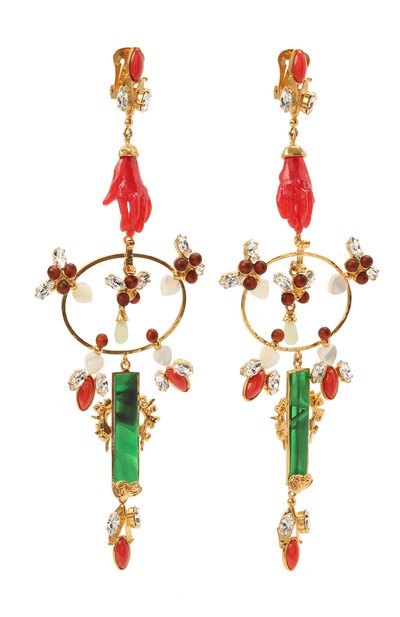 Клипсы VALENTINO разноцветного цвета по цене 142500 руб., арт. VW0J0I29/CEL, фото 3 Клипсы VALENTINO, арт. VW0J0I29/CEL, фото 3