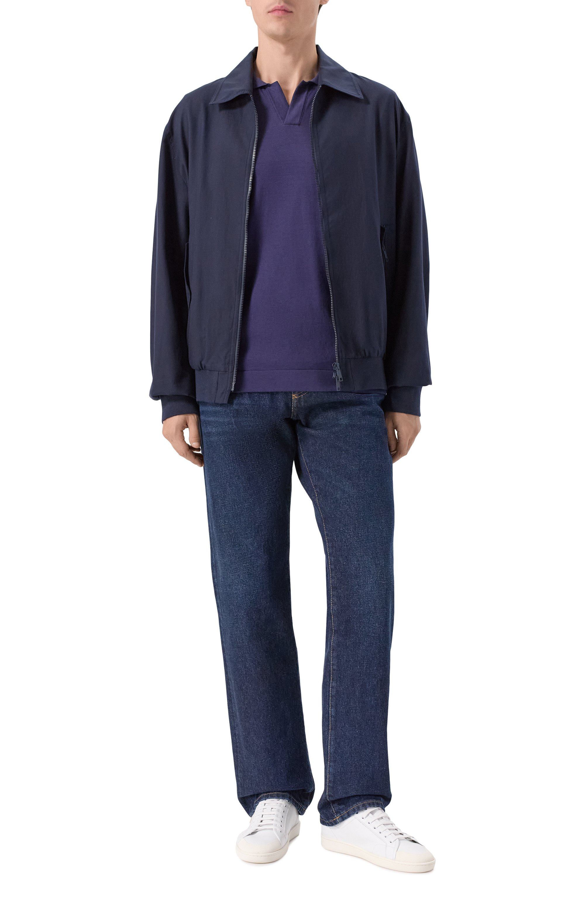 Поло из хлопка и шелка BRIONI, арт. UMKC0L/PBK02, фото 2