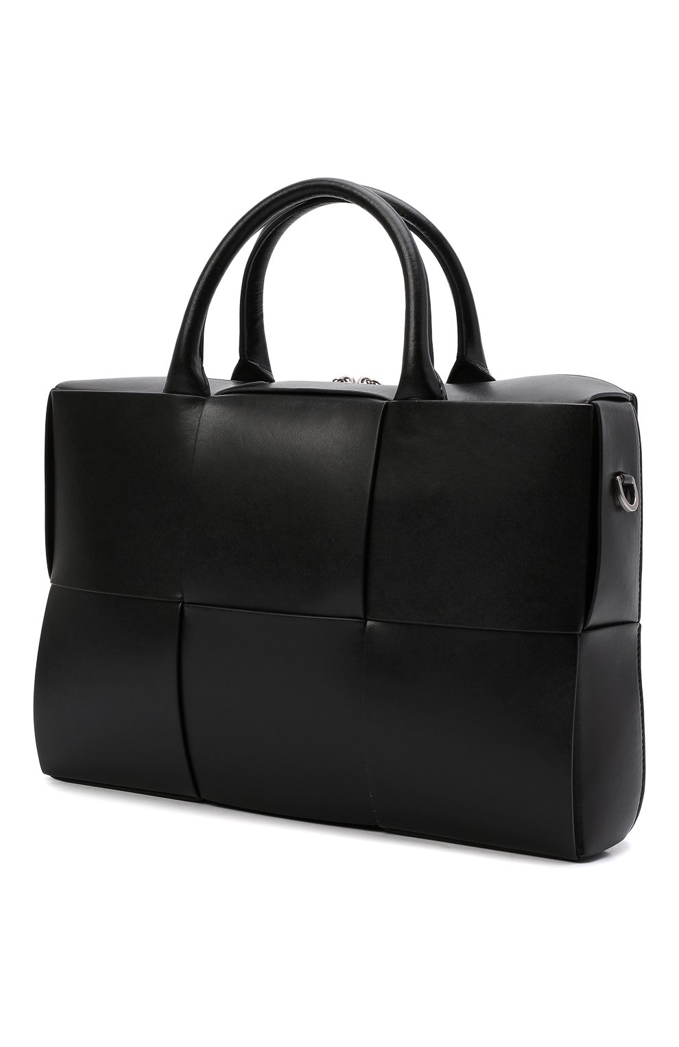 Кожаная сумка для ноутбука arco BOTTEGA VENETA черного цвета по цене 364500 руб., арт. 680120/VB1K1, фото 4 Кожаная сумка для ноутбука arco BOTTEGA VENETA, арт. 680120/VB1K1, фото 4