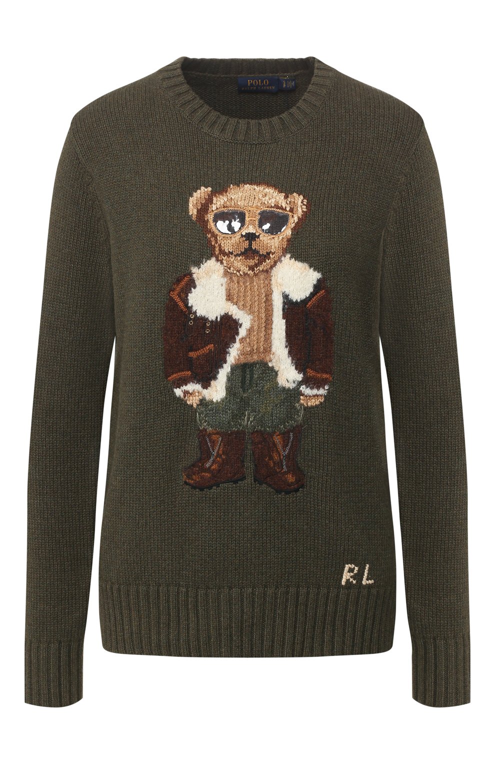 Хлопковый свитер POLO RALPH LAUREN зеленого цвета по цене 26150 руб., арт. 211783974, фото 1 Хлопковый свитер POLO RALPH LAUREN, арт. 211783974, фото 1