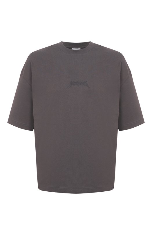 Хлопковая футболка VETEMENTS UH76TR600M Серый UH76TR600M