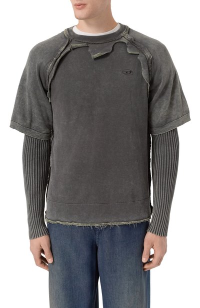 Хлопковый джемпер DIESEL, арт. A18898/0NKCQ, фото 3