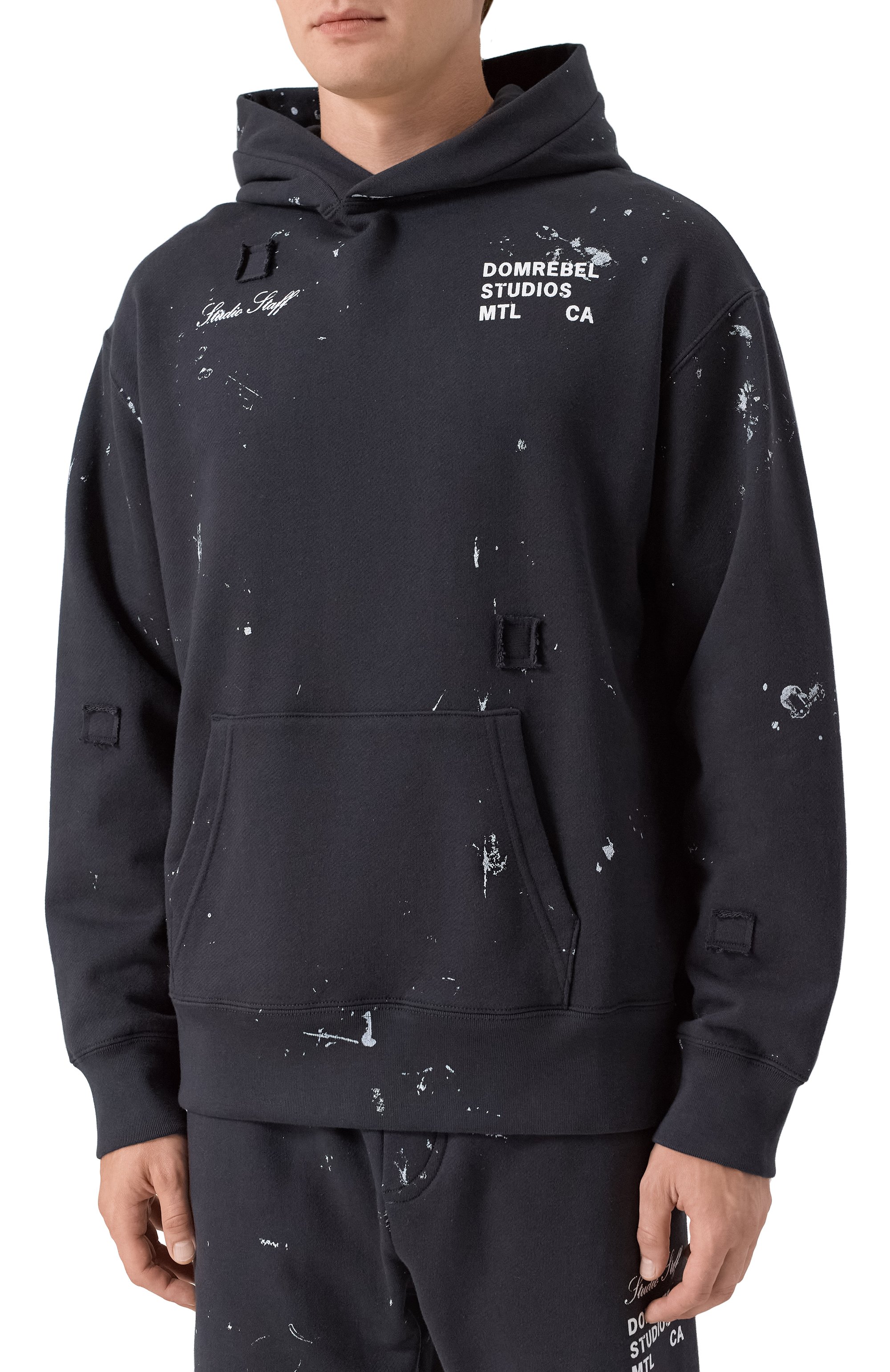 Хлопковое худи DOMREBEL, арт. M STAFF PULL0VER H00DIE, фото 3