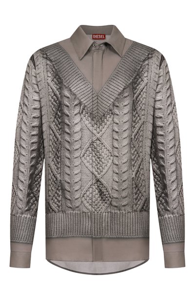 Мужская рубашка из вискозы DIESEL, арт. A22957/0EFBN
