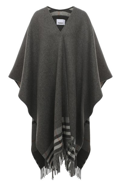 Женская накидка из смеси шерсти и кашемира BURBERRY, арт. 8047594