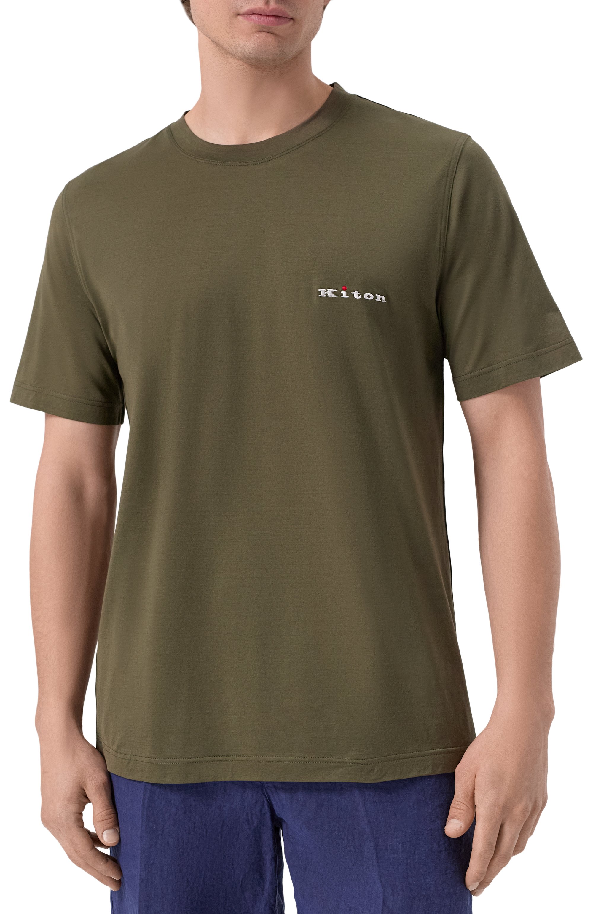 Хлопковая футболка KITON, арт. UMK0717H101, фото 3