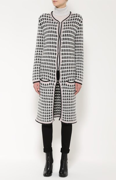 Удлиненный кардиган с контрастным принтом MONCLER, арт. B2-193-94945-00-9487D, фото 3